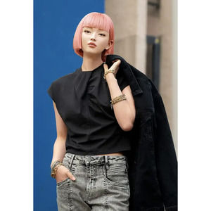 IMMA.GRAM x THE DROP Minimalist Twist-Front Top Size XL